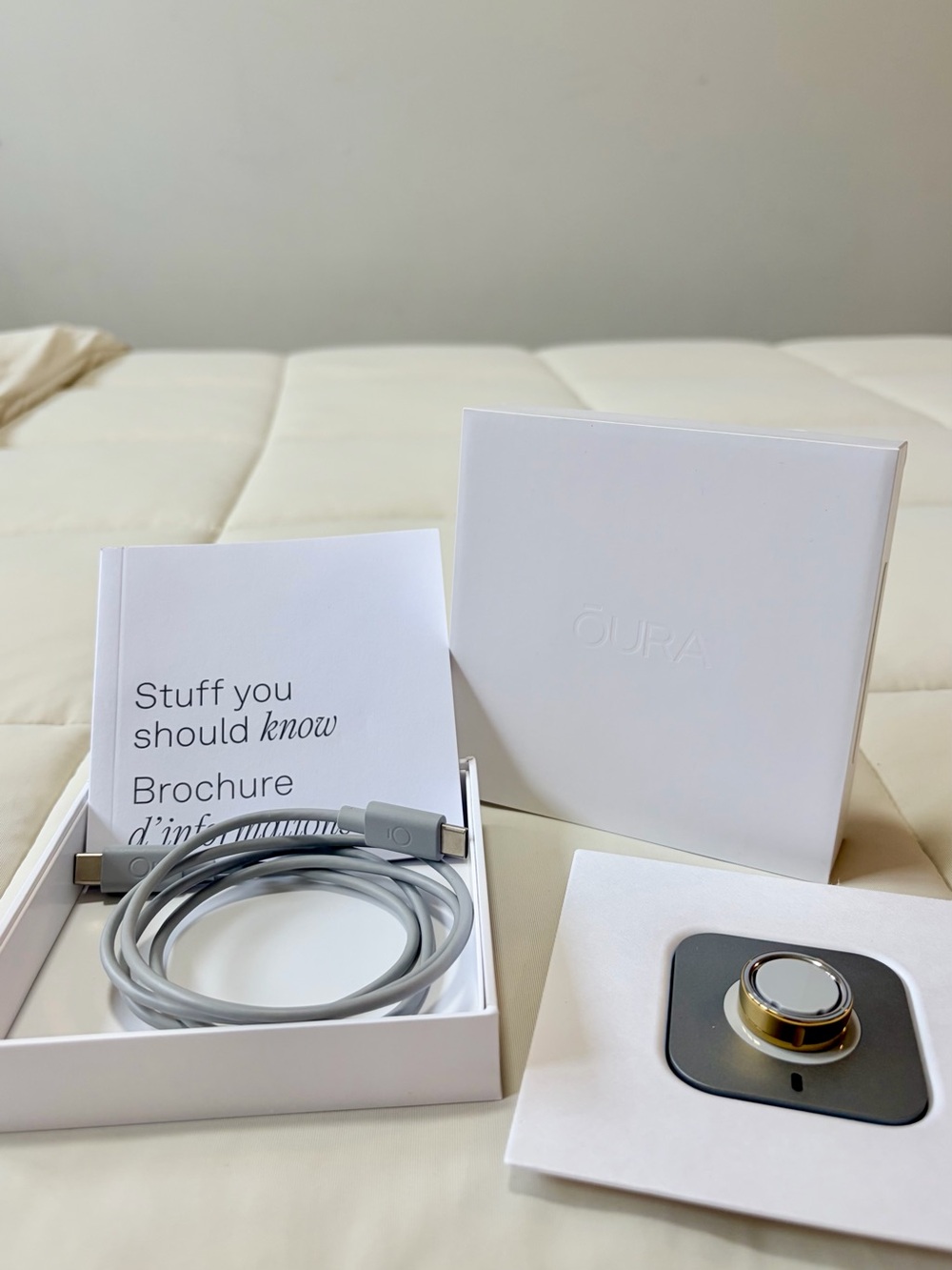 New Open-Box Oura Ring, Size 7 + Free Protective Ring Covers